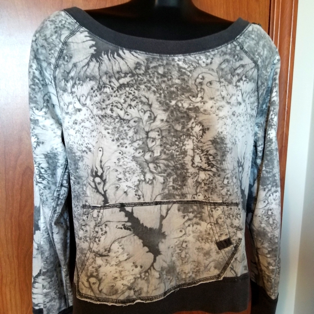 Large Hurley Off The Shoulder Skate Sweatshirt Top
